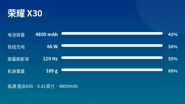 荣耀 X30 参数速览