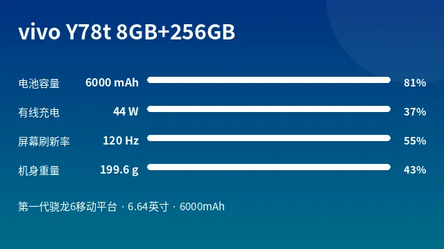 vivo Y78t 8GB+256GB 参数速览